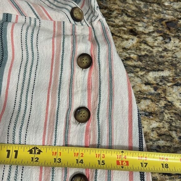 Altar'd State Dresden Cotton Striped Sleeveless Midi Dress Size S - Picture 11 of 12